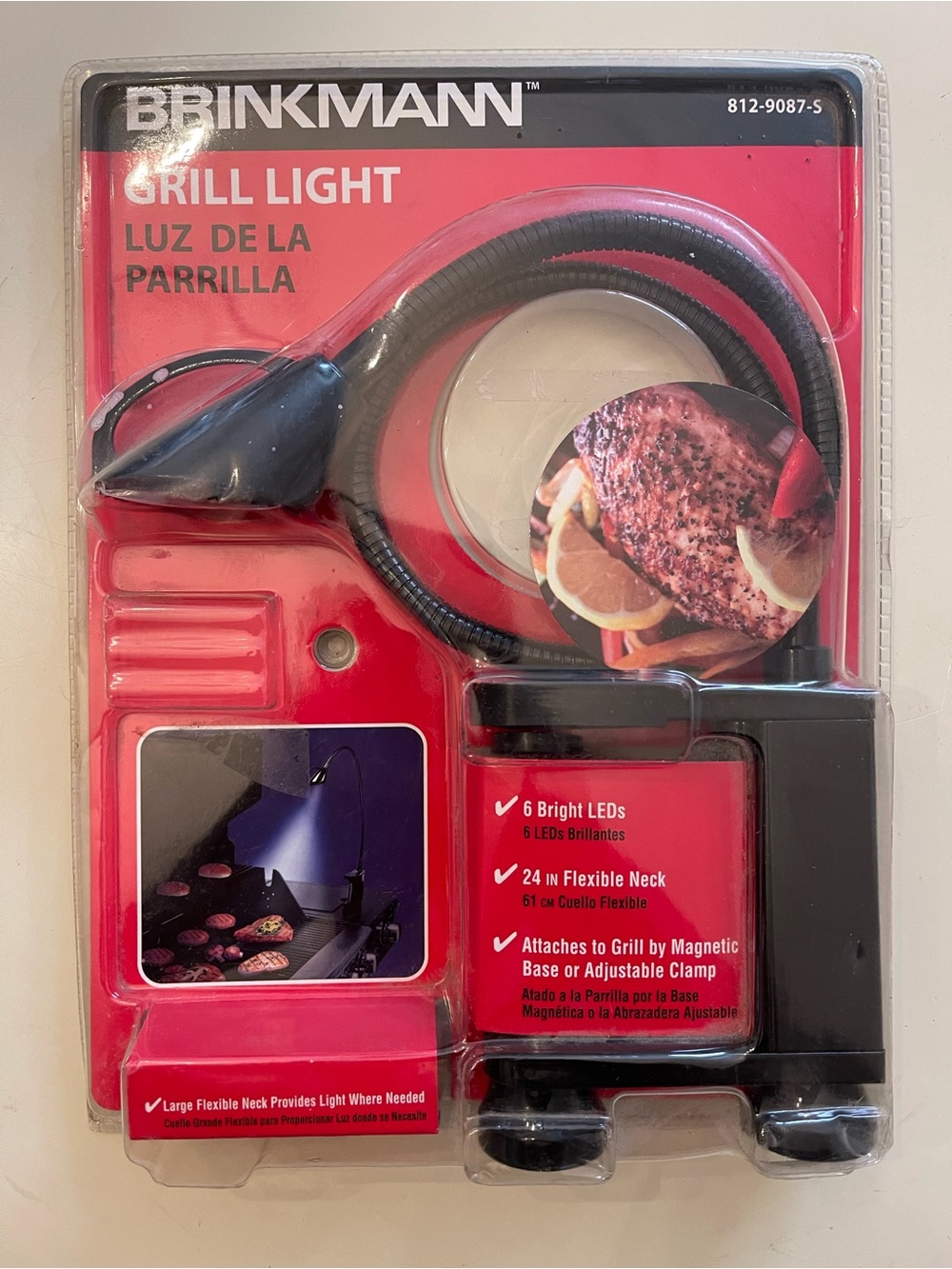 Brinkmann Grill Light with 6 LED lights Flexible Goose Neck Durable